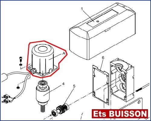 BENINCA DU.45EL - Calotte moteur N°A Ref. 9686133